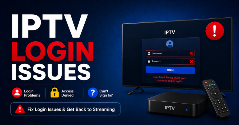 IPTV Login Issues