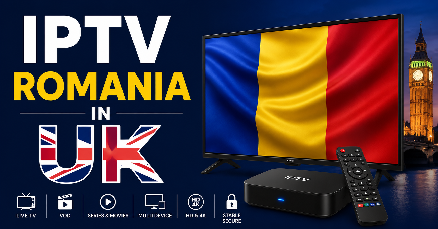 IPTV Romania in UK