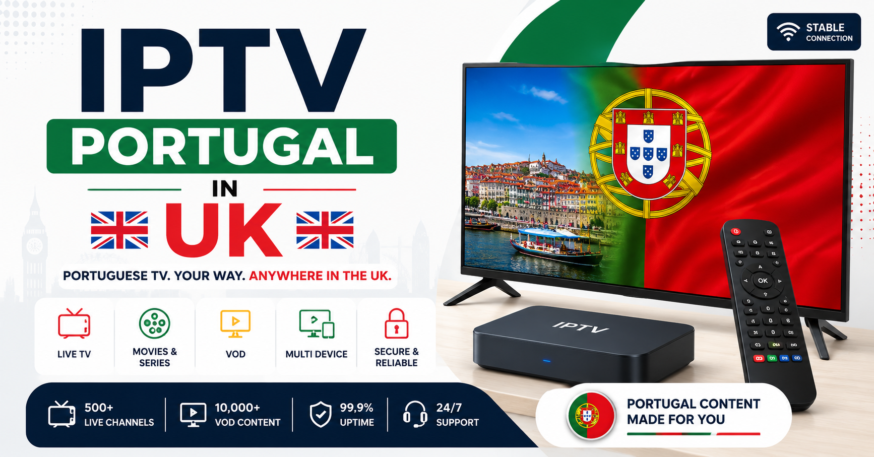 IPTV Portugal in UK
