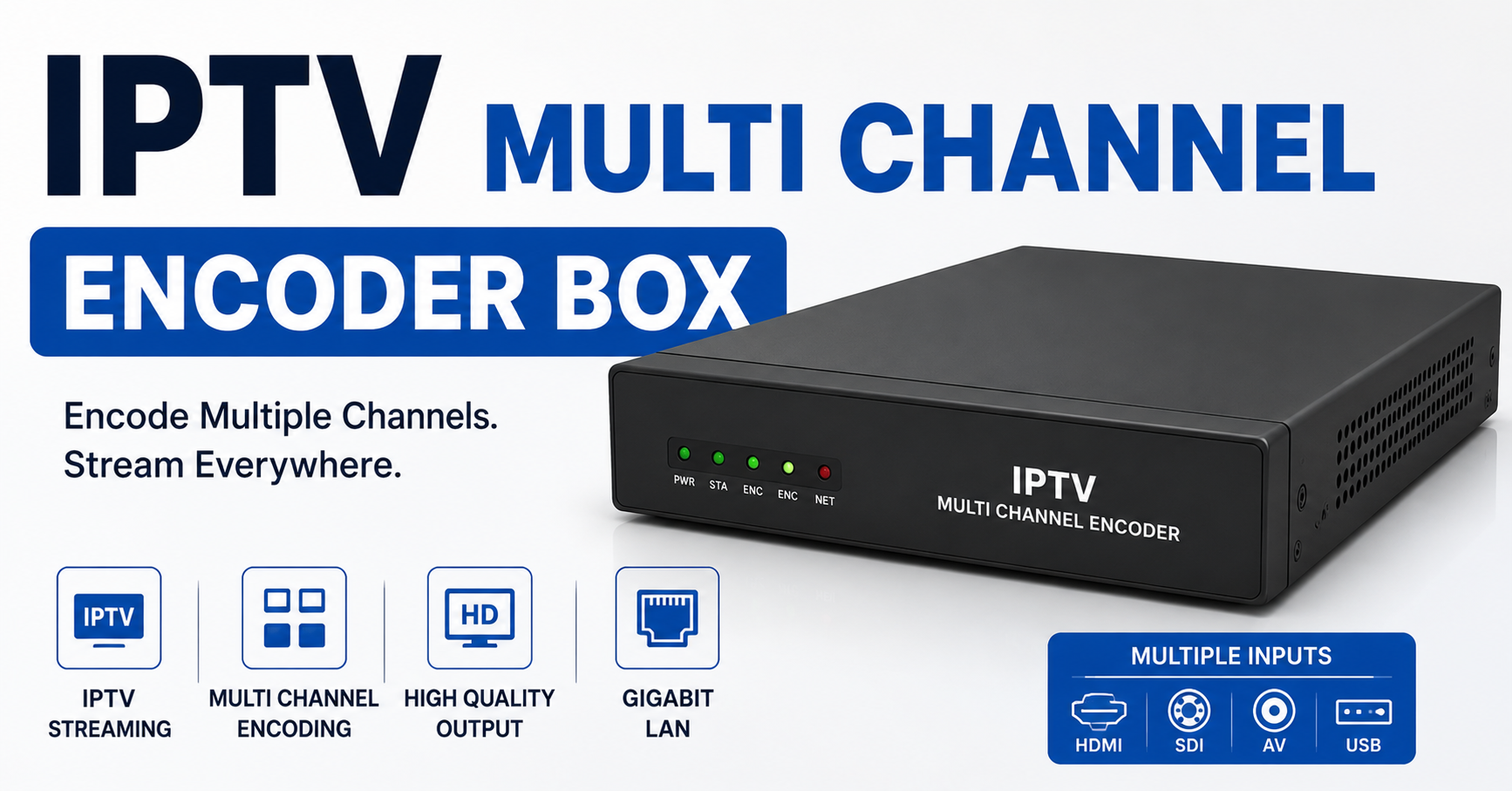IPTV Multi Channel Encoder Box
