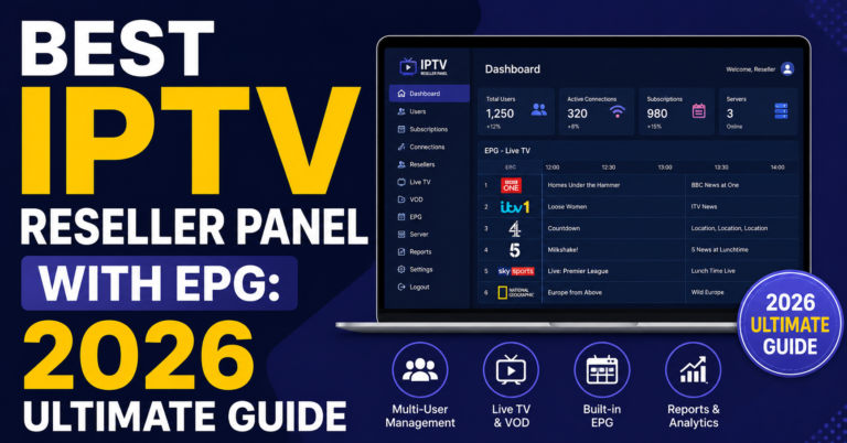 Best IPTV Reseller Panel with EPG