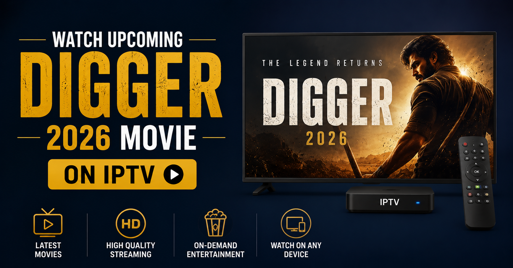 Watch Upcoming Digger 2026 Movie on IPTV