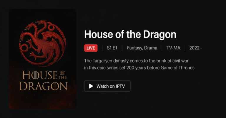 House of the Dragon on IPTV
