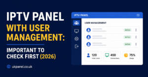 IPTV panel with user management