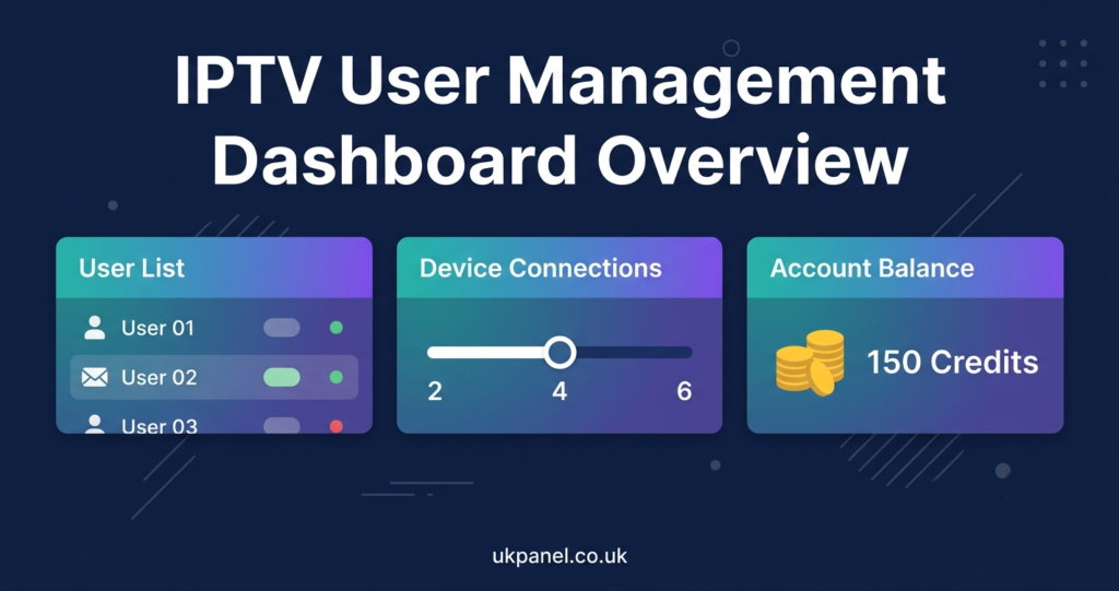 IPTV User Management Dashboard Overview